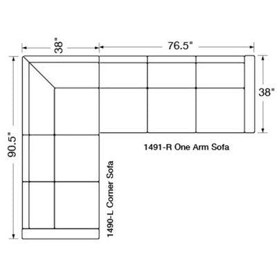 Two Piece Sectional (90.5" x 114.5)