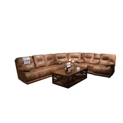 Layout C - Includes: Lay Flat Reclining Sofa, Wedge and Lay Flat Reclining Console Loveseat
