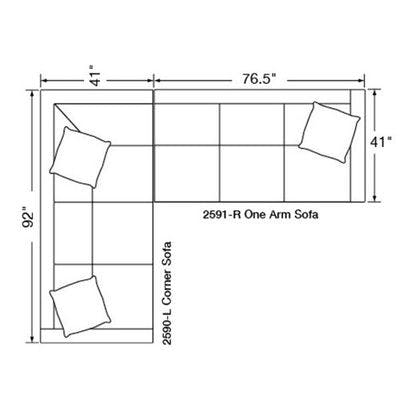 Two Piece Sectional (92" x 117.5")