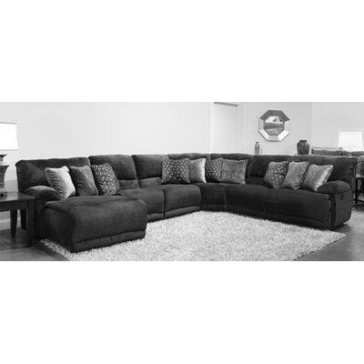 Layout L: Six Piece Reclining Sectional (Chaise Left Side) 64" x 160" x 129"