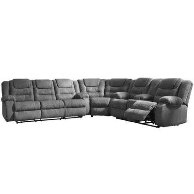 McCade 10104 Reclining Sectional (Features 4 Recliners)