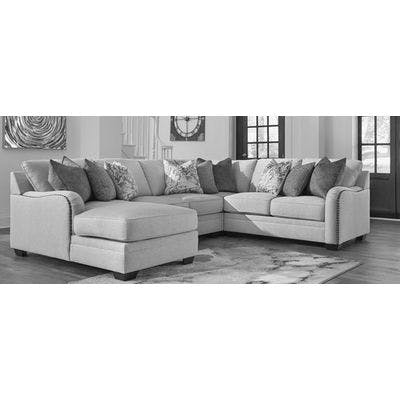 Layout D:  Four Piece Sectional Chaise Left Side - 129" x 125"
