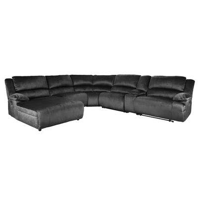 Layout F: Six Piece Power Reclining Sectional (Chaise Left) 133" x 144"