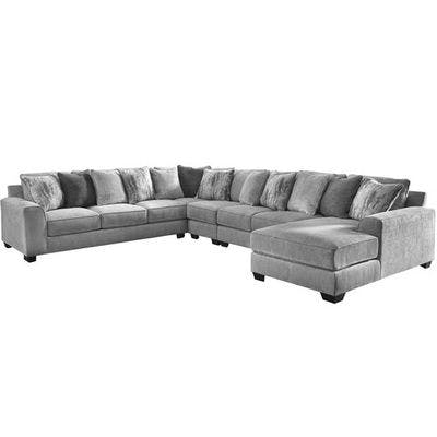 Layout F: Five Piece Sectional (Chaise Right Side) 157" x 138"