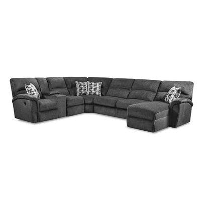 Layout B:  Four Piece Reclining Sectional (Chaise Right Side) 76" x 115"
