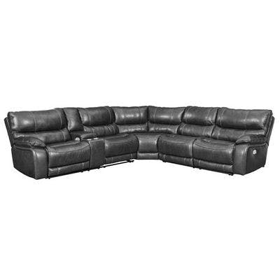 Layout A:  Three Piece Power Reclining Sectional (Console Left Side)  - 120" x 109"