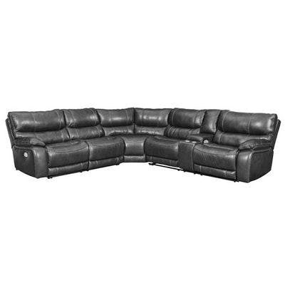 Layout B:  Three Piece Power Reclining Sectional Console Right Side - 109" x 120"
