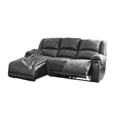 Layout B:   Three Piece Reclining Sectional (Chaise Left Side) 63" X 94"