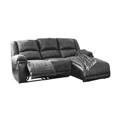 Layout C: Three Piece Reclining Sectional (Chaise Right Side) 94" X 63"
