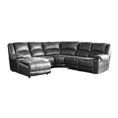 Layout D:  Five Piece Reclining Sectional (Chaise Left Side) 130" X 122"
