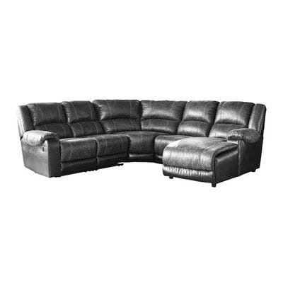 Layout E:  Five Piece Reclining Sectional (Chaise Right Side) 122" X 130"