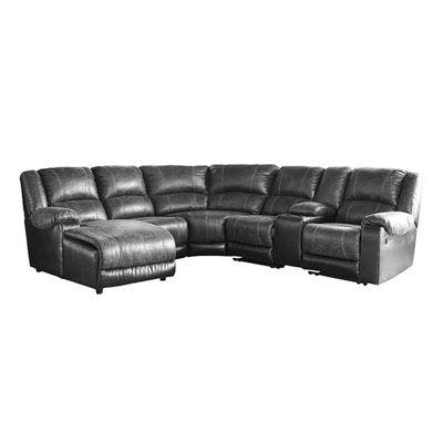 Layout F:  Six Piece Reclining Sectional (Chaise Left Side) 144" X 161"