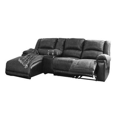 Layout H:  Four Piece Reclining Sectional (Chaise Left Side) 63" X 108"