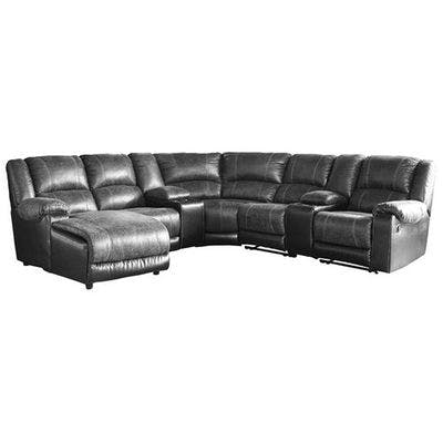 Layout J:  Seven Piece Reclining Sectional (Chaise Left Side) 144" X 136"