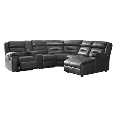 Layout H: Six Piece Reclining Sectional (Chaise Right Side) 118" x 104"