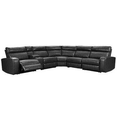 Layout D:  Six Piece Reclining Sectional (Console Storage) 137" x 123"