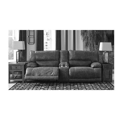 Layout A:  Three Piece Reclining Sectional (Console) - 100" Wide