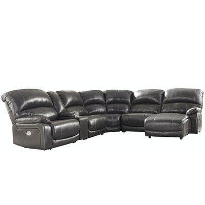 Layout H:  Six Piece Reclining Sectional (Chaise Right) 127" x 112"