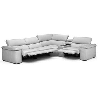 Layout A:  Five Piece Reclining Sectional w/ Console 129" x 111"