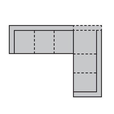 Layout A:  Two Piece Sectional - 96" x 124"