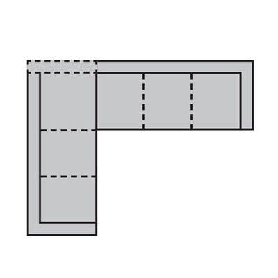 Layout B:  Two Piece Sectional - 124" x 96"