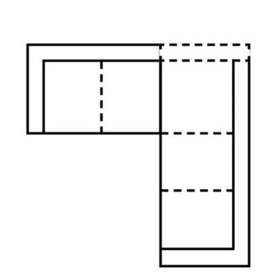 Layout A:  Two Piece Sectional - 97" x 95"
