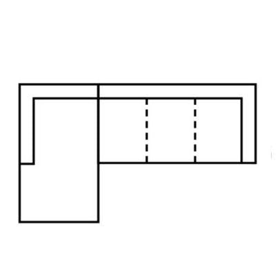 Layout F:  Two Piece Sectional (Chaise Left Side) - 60" x 106"