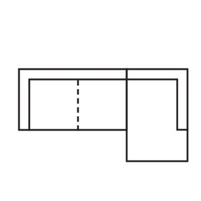 Layout B:  Two Piece Sectional (Chaise Right Side) - 108" x 62"