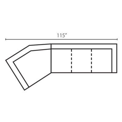 Layout J: Two Piece Sectional 53" x 115"