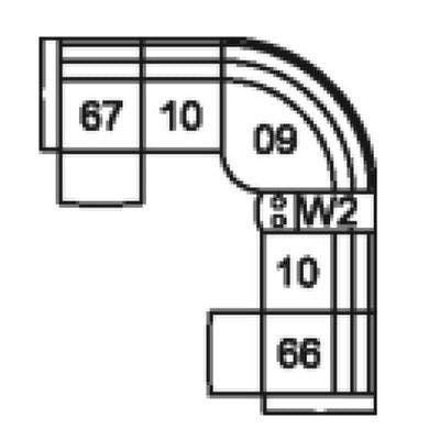 Layout A: Six Piece Sectional 103" x 116"