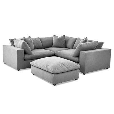Layout F:  Four Piece Sectional (Includes Ottoman) 95" x 95"