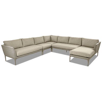 Layout D: Five Piece Outdoor Sectional 127" x 174" 63"