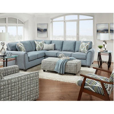 Macarena Marine 4 Piece Sectional (Includes sectional, 2 chairs and ottoman)