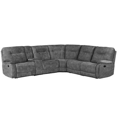 Layout C:  Six Piece Reclining Sectional 131.5" x 118.5"