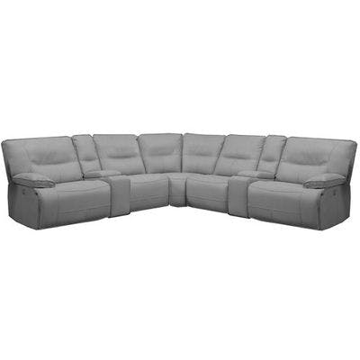 Sectional Layout D:  7 Piece Reclining Sectional 133" x 133"