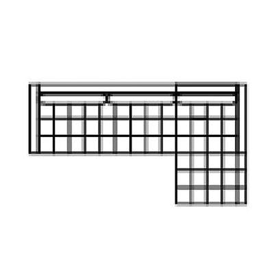 Layout A: Two Piece Sectional 110" x 61"