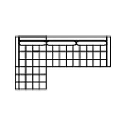 Layout B: Two Piece Sectional 61" x 110"