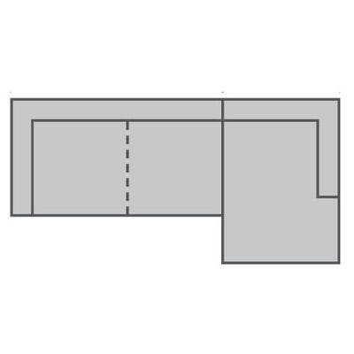 Layout B:  Two Piece Sectional  131" x 66"