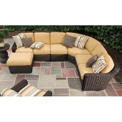 Layout A:  Four Piece Outdoor Sectional. 114" x 86"