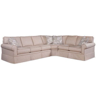 Layout A: Two Piece Left Facing Sleeper Sectional 117" x 94"