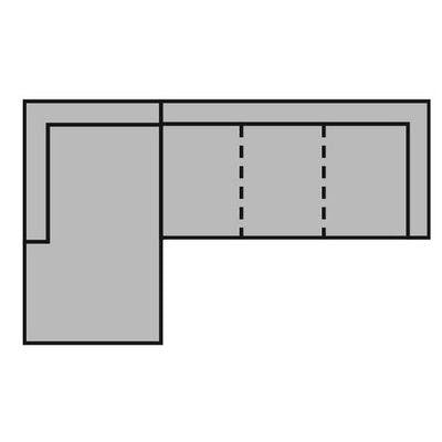 Layout A:  Two Piece Sectional. 66" x 117"