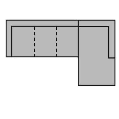 Layout B:  Two Piece Sectional 117" x 66"