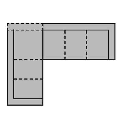 Layout D: Two Piece Sectional 98" X 125"