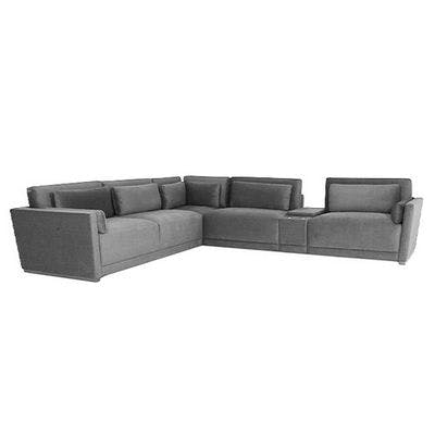 Layout C:  Five Piece Sectional 123" x 137"