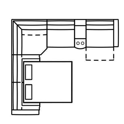 Layout B:  Full Size Five Piece Sleeper Sectional
