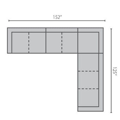 Layout D:  Four Piece Sectional