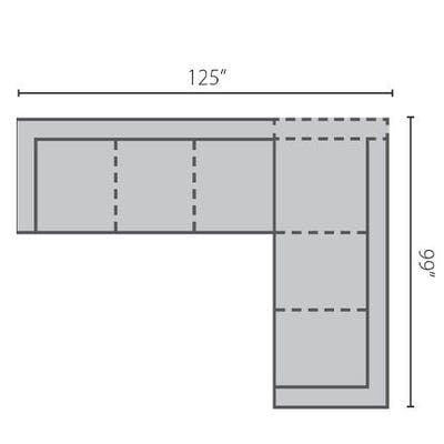 Layout F:  Two Piece Sectional