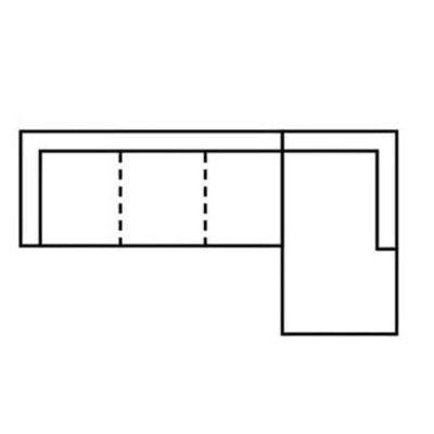 Layout B:  Two Piece Sectional 136" x 67"