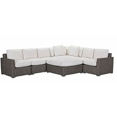 Layout B:  5 Piece Outdoor Sectional (Ottoman Purchased Separately)