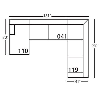 Layout C: 3 Piece Sectional